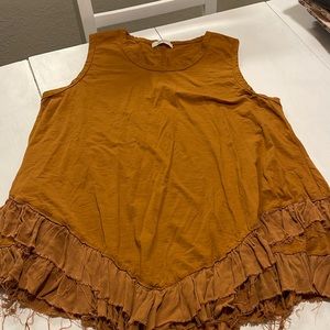 Golden yellow tank top